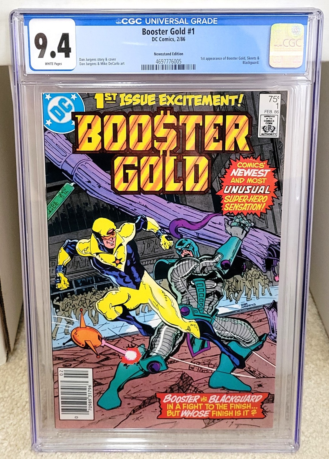 Booster Gold #1 (1986) CGC 9.4 Variante Edicola - 1° Apparizione DC Comics Key