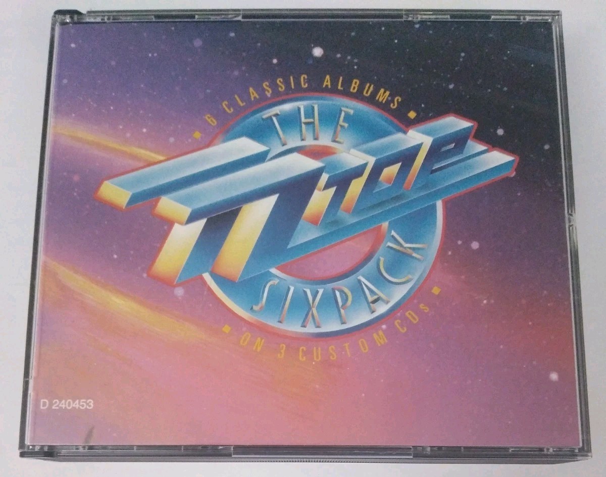 The ZZ Top Six Pack 6 Albums on 3-CD Set 1987 BMG D240453 Classic Rock VG