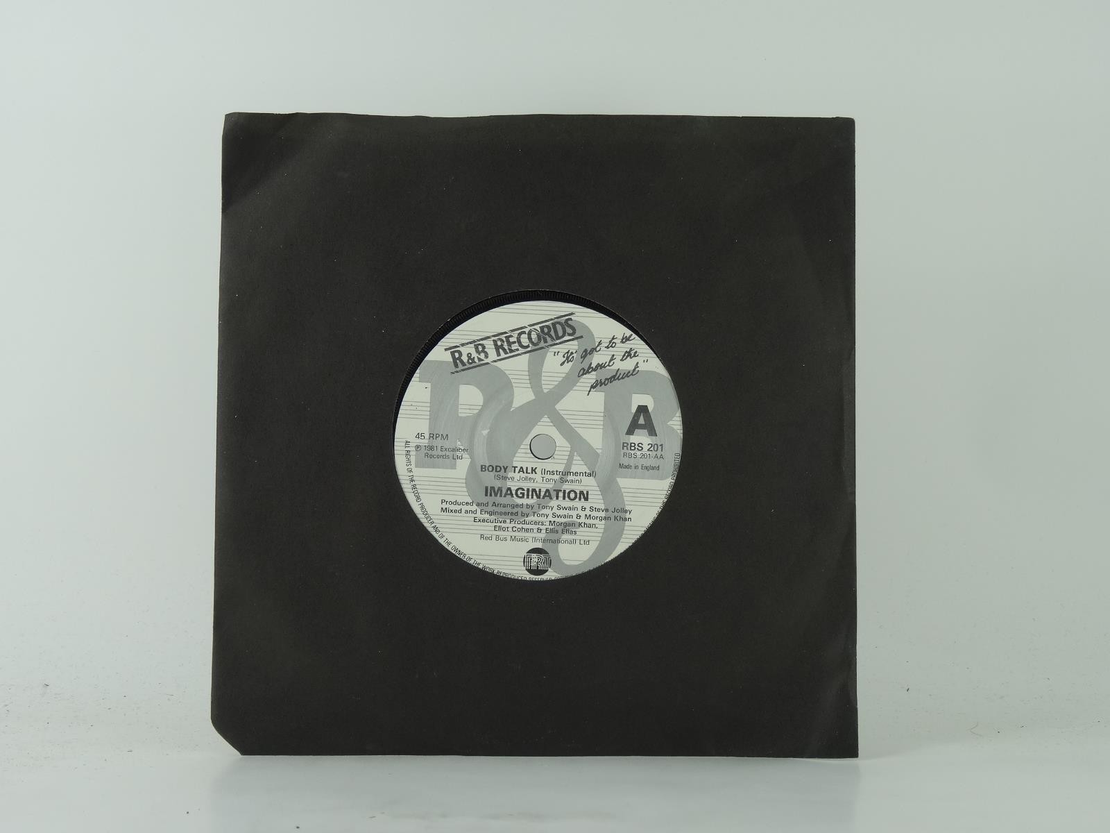 IMAGINATION BODY TALK (4) 2 Track 7" Single plus Plain Paper Sleeve EXCALIBER RE