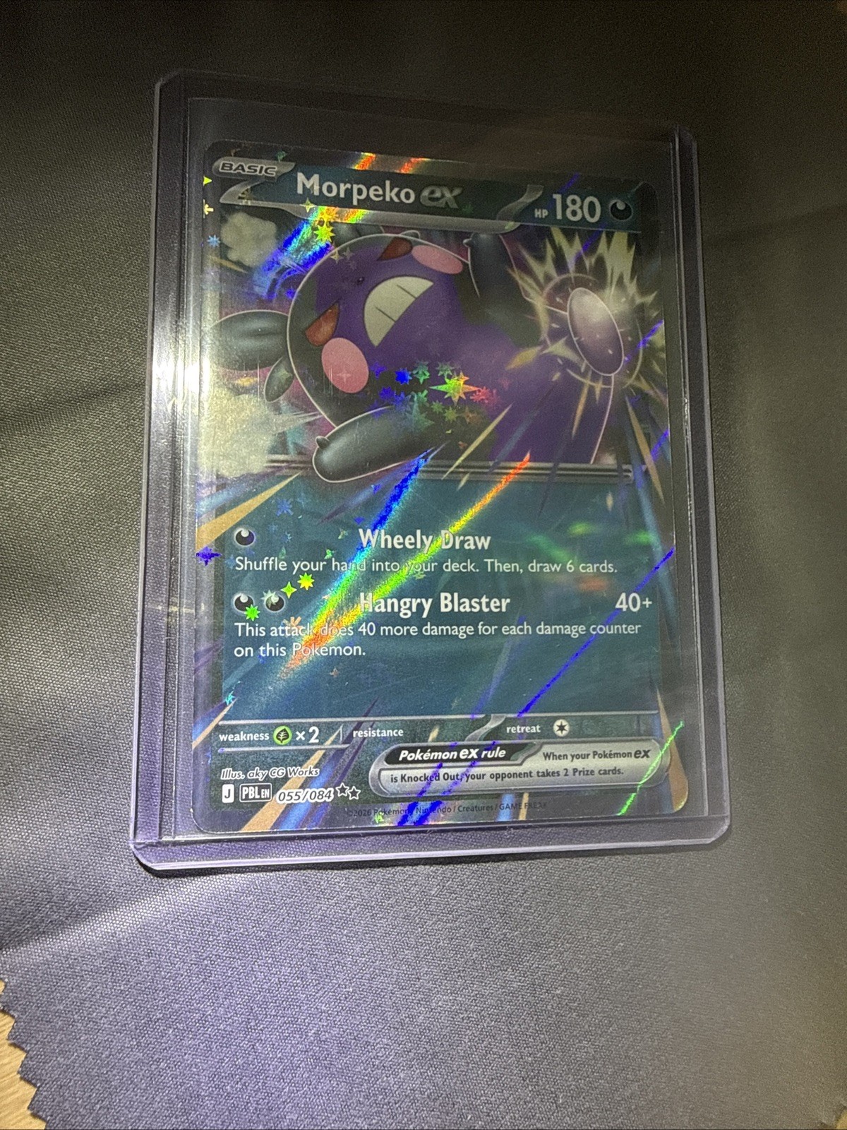 Pokémon Morpeko Ex Double Rare 055/084 Pitch Black Set EN NM