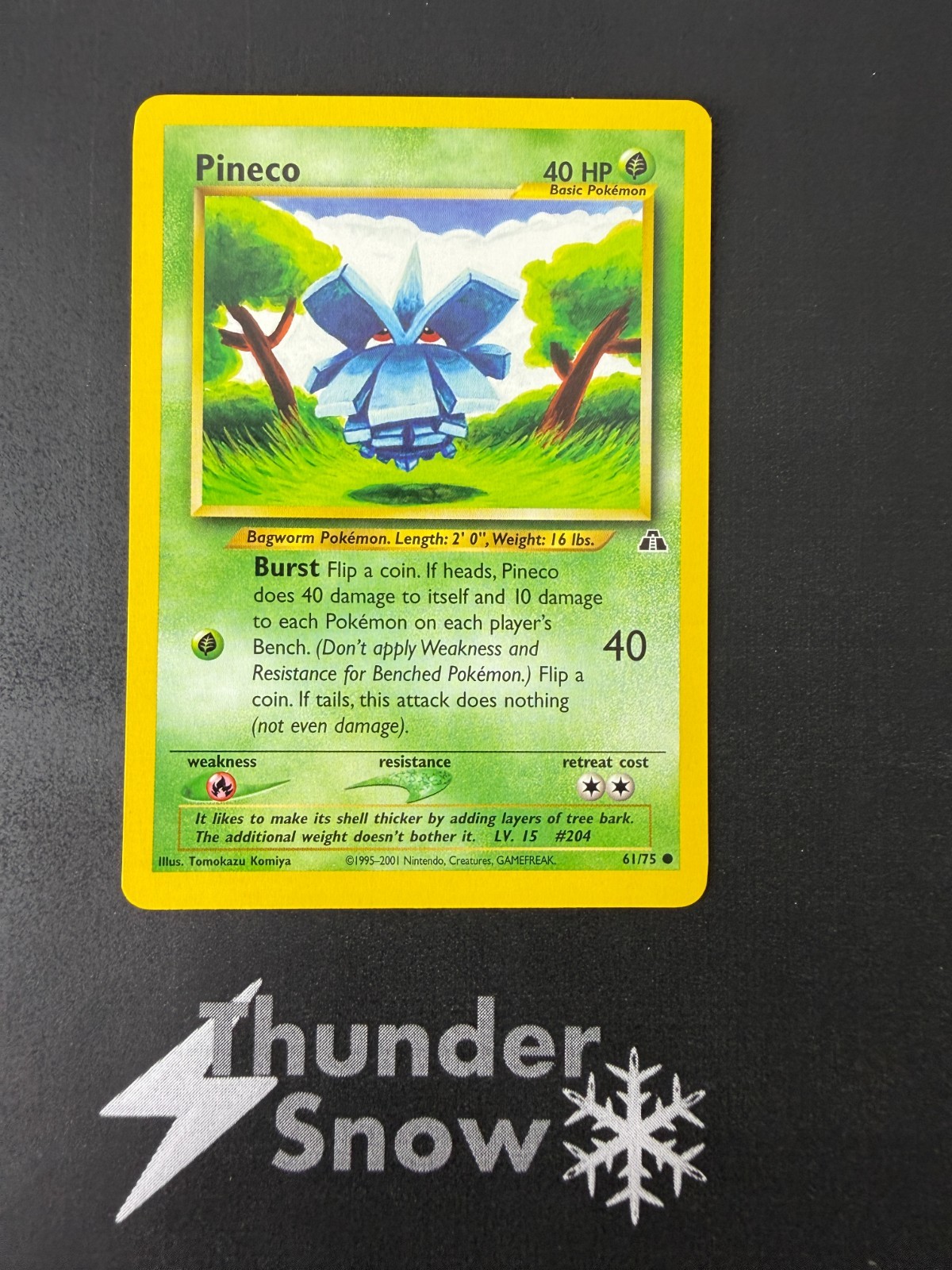 Carta Pokemon Pineco #61 Neo Discovery 2001 ** Confezione Fresca ** 4a
