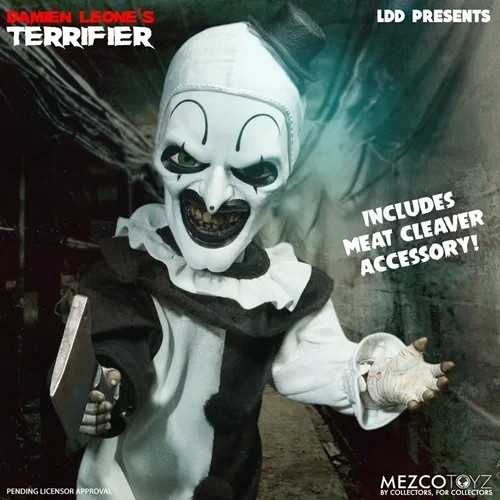 Mezco Living Dead Dolls presenta Terrifier Art il Clown bambola 10,5 pollici PREORDINE