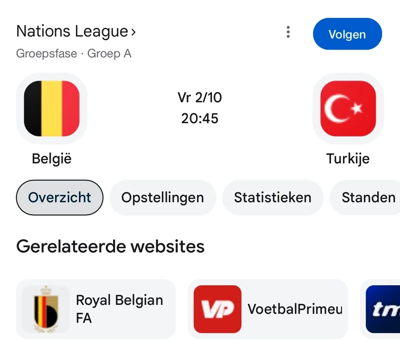 3x Belgie - Turkije