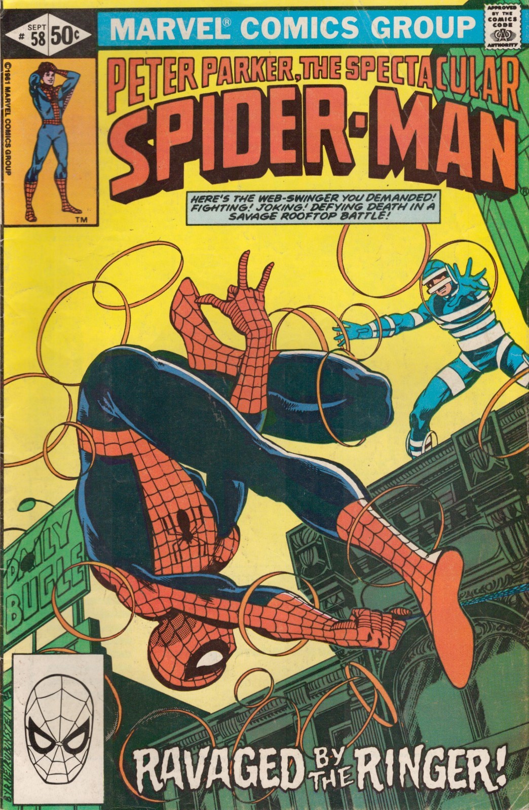 55350: MARVEL PETER PARKER, LO SPETTACOLARE UOMO RAGNO #58 Grado VG