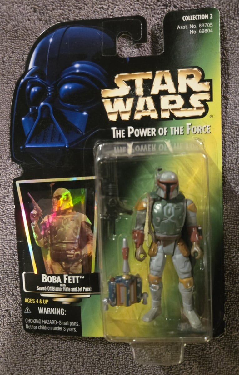 STAR WARS BOBA FETT FIGURA CARTA VERDE