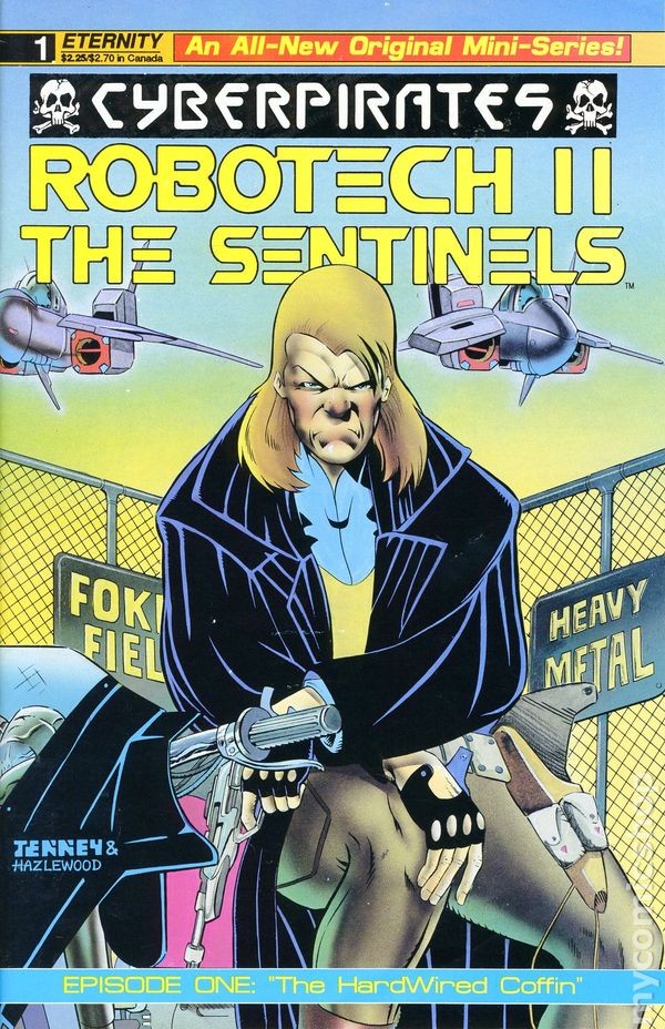 Robotech 2 Le Sentinelle I Cyberpirati #1 FN 1991 Immagine Stock