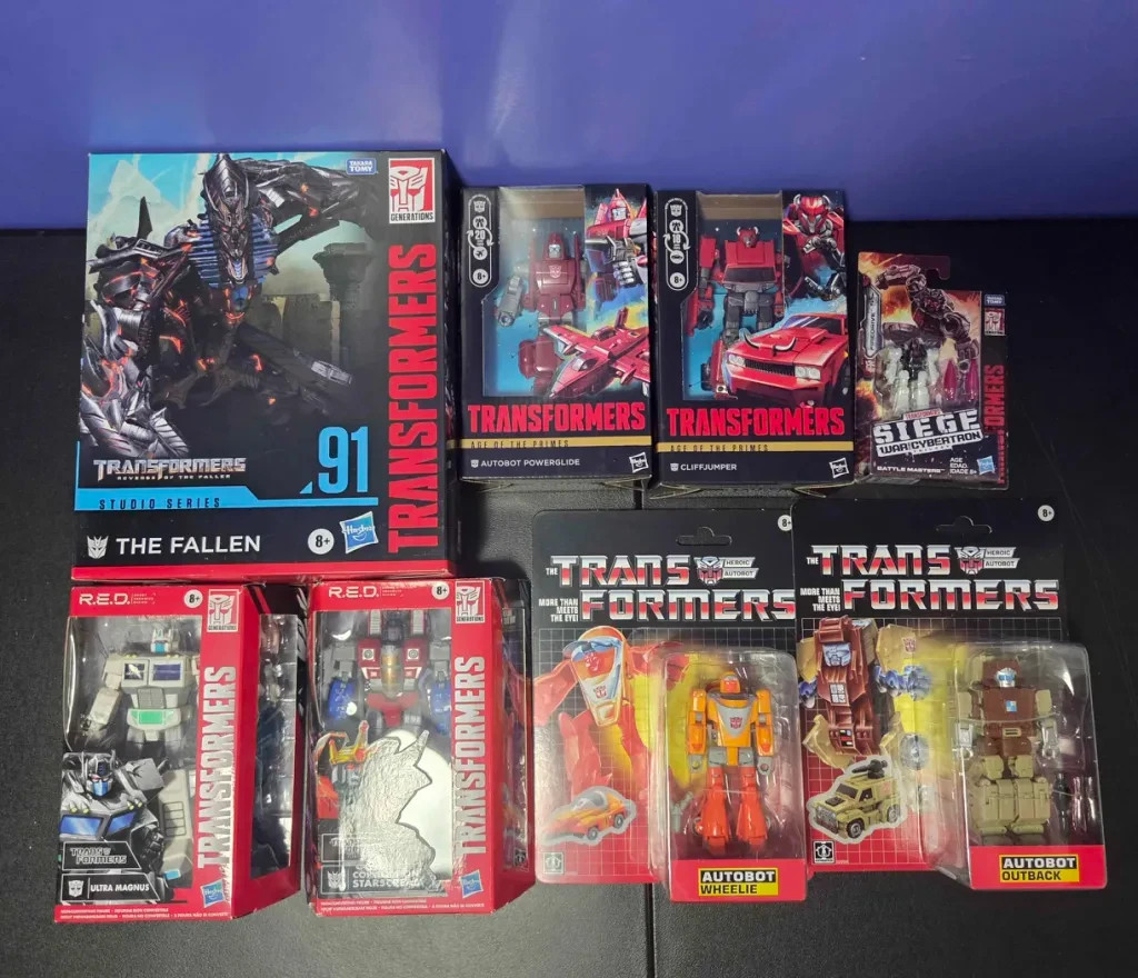 Transformers Boxed Lot 8 (Studio Series, Retro, R.E.D, Age of Primes) ALL SEALED