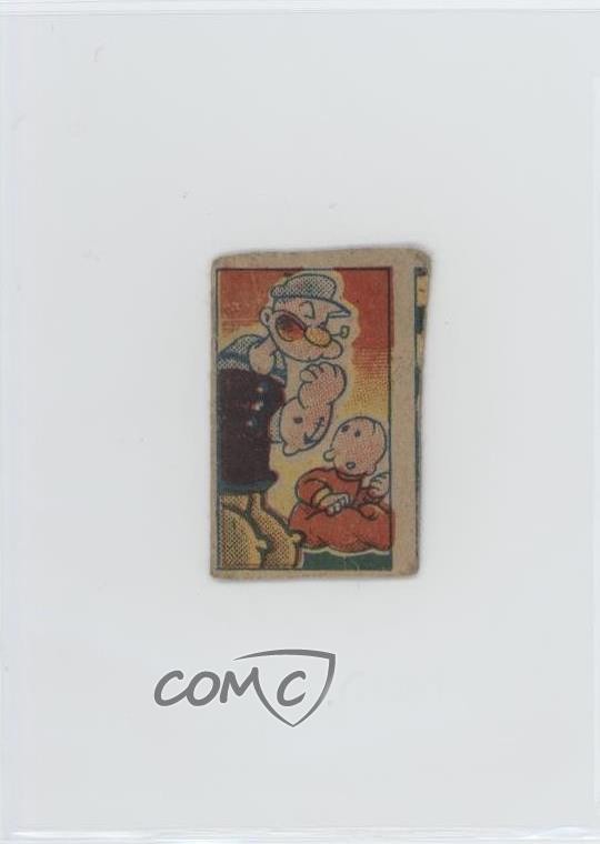 1940s-50s Cartoon Character Mini Menko Popeye Swee' Pea Sweet Pea #85292 0v7a