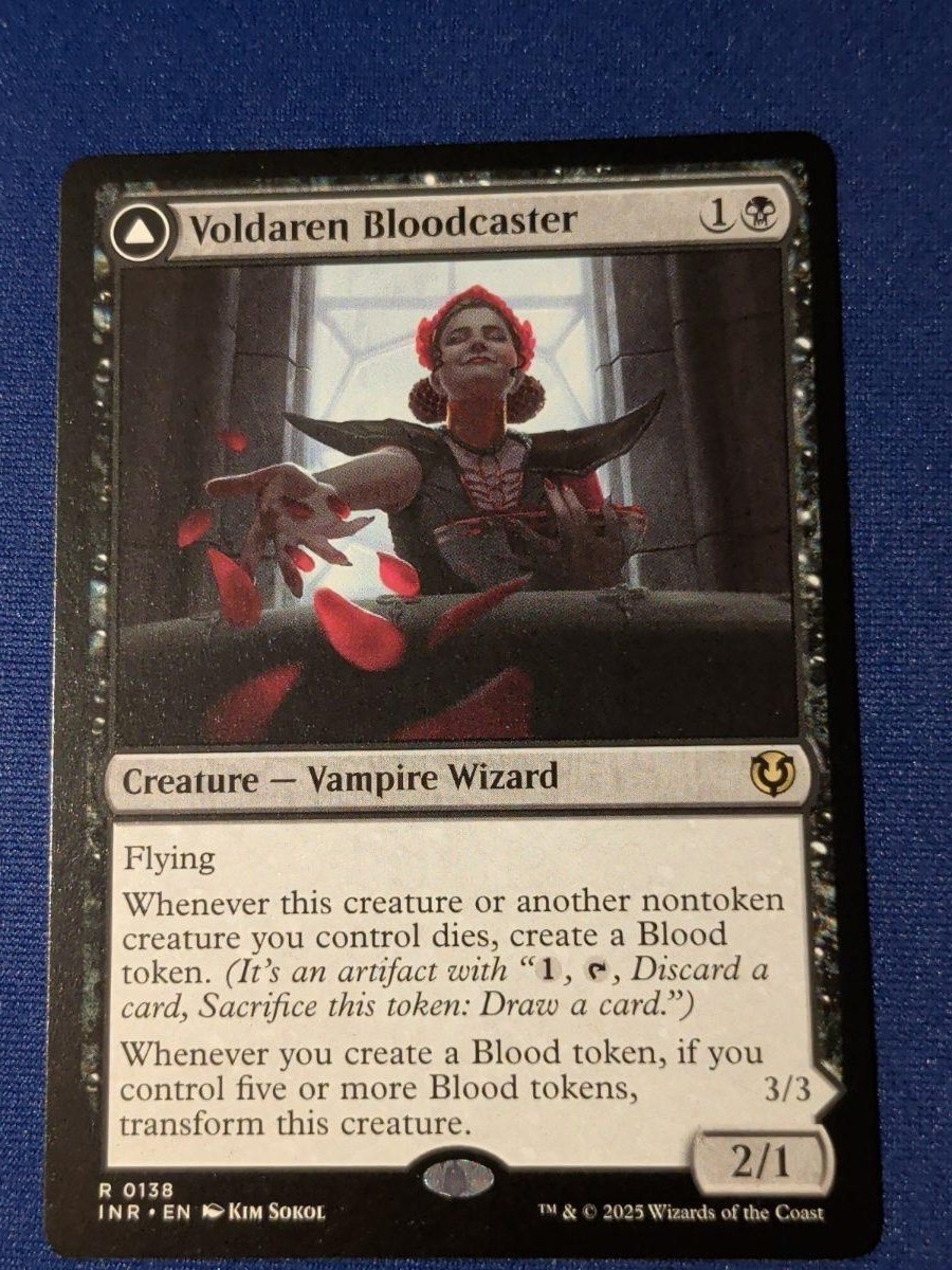 Voldaren Bloodcaster // Bloodbat Summoner Innistrad Remastered #138 quasi nuovo MTG