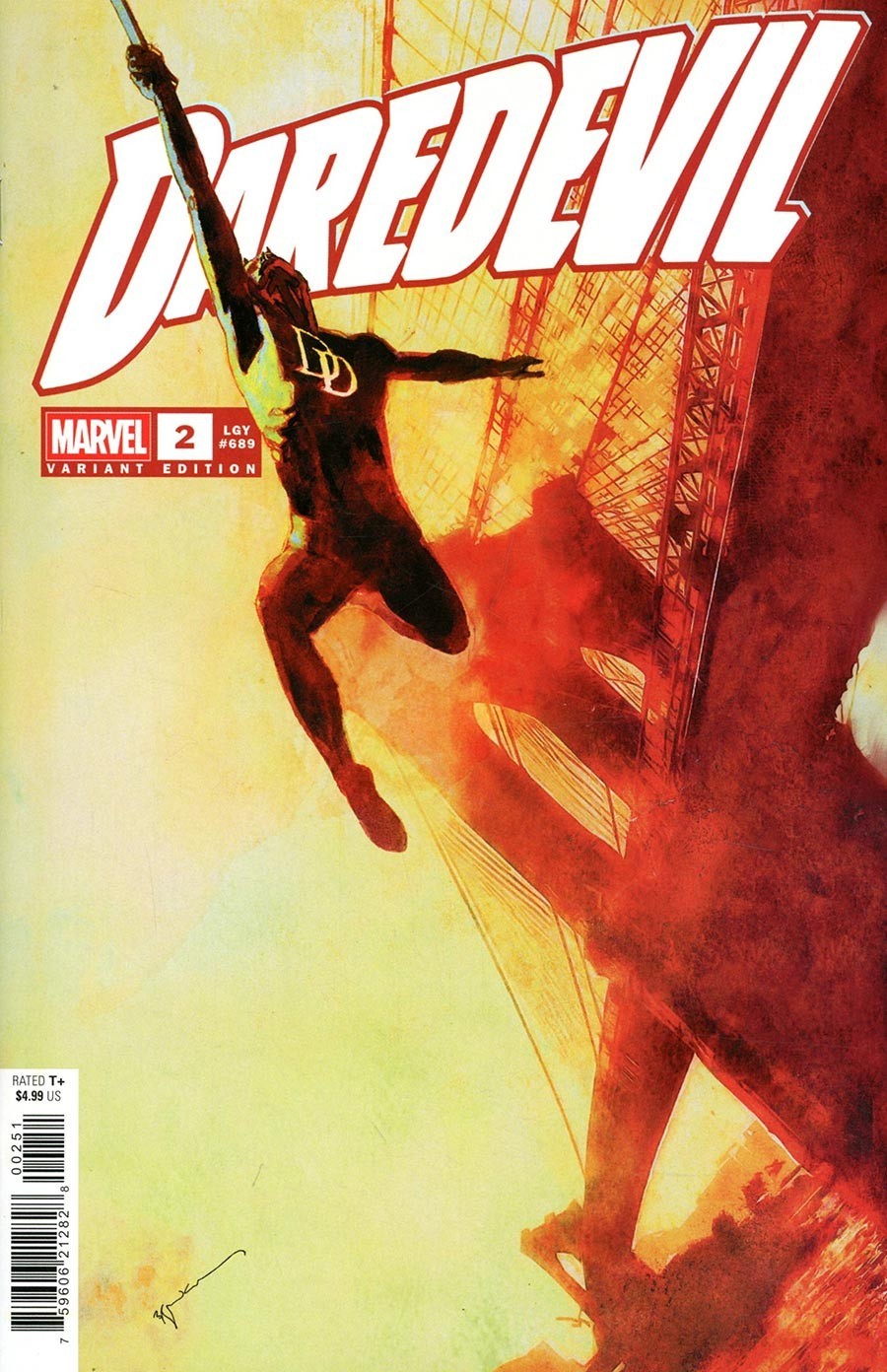 Daredevil #2 2026 Sienkiewicz copertina F Marvel Comics EB182