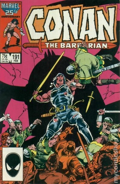 Conan il Barbaro #191 VF- 7.5 1987 Immagine Stock