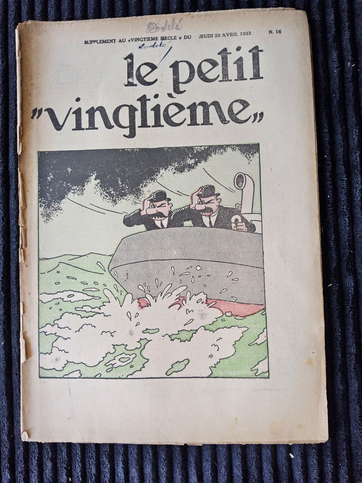 Tintin - Petit Vingtième - Numéro 16 de 1933