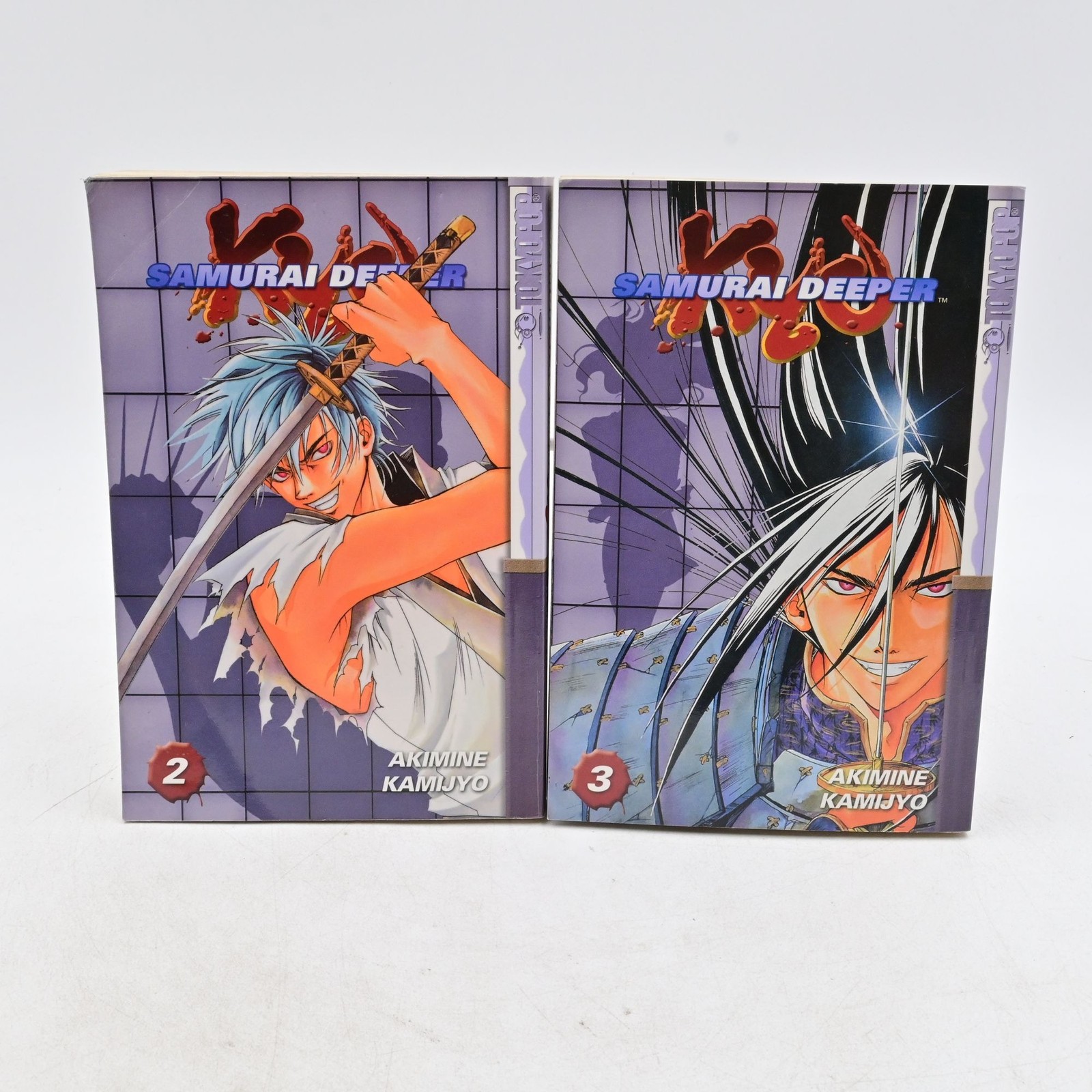 Tokyopop Samurai Deeper Kyo Manga lotto di 2 volumi 2 e 3 graphic novel inglese