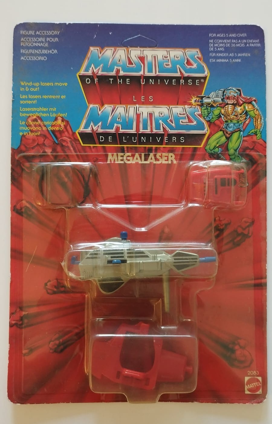 🚀 MOTU Masters of the Universe MEGALASER  MOC New Unpunched