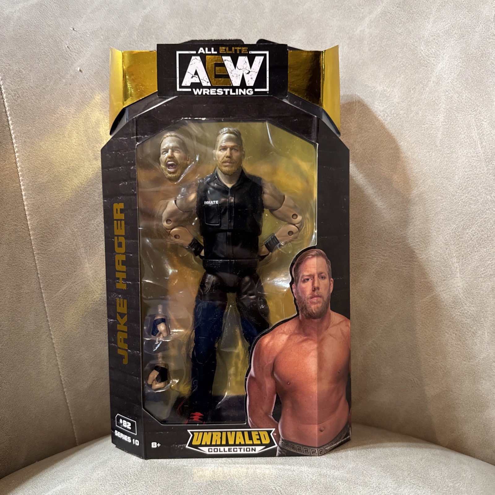 Nuovissima Modellino AEW Unrivaled Jake Hager 6" #82 Serie 10 2022 Jazwares