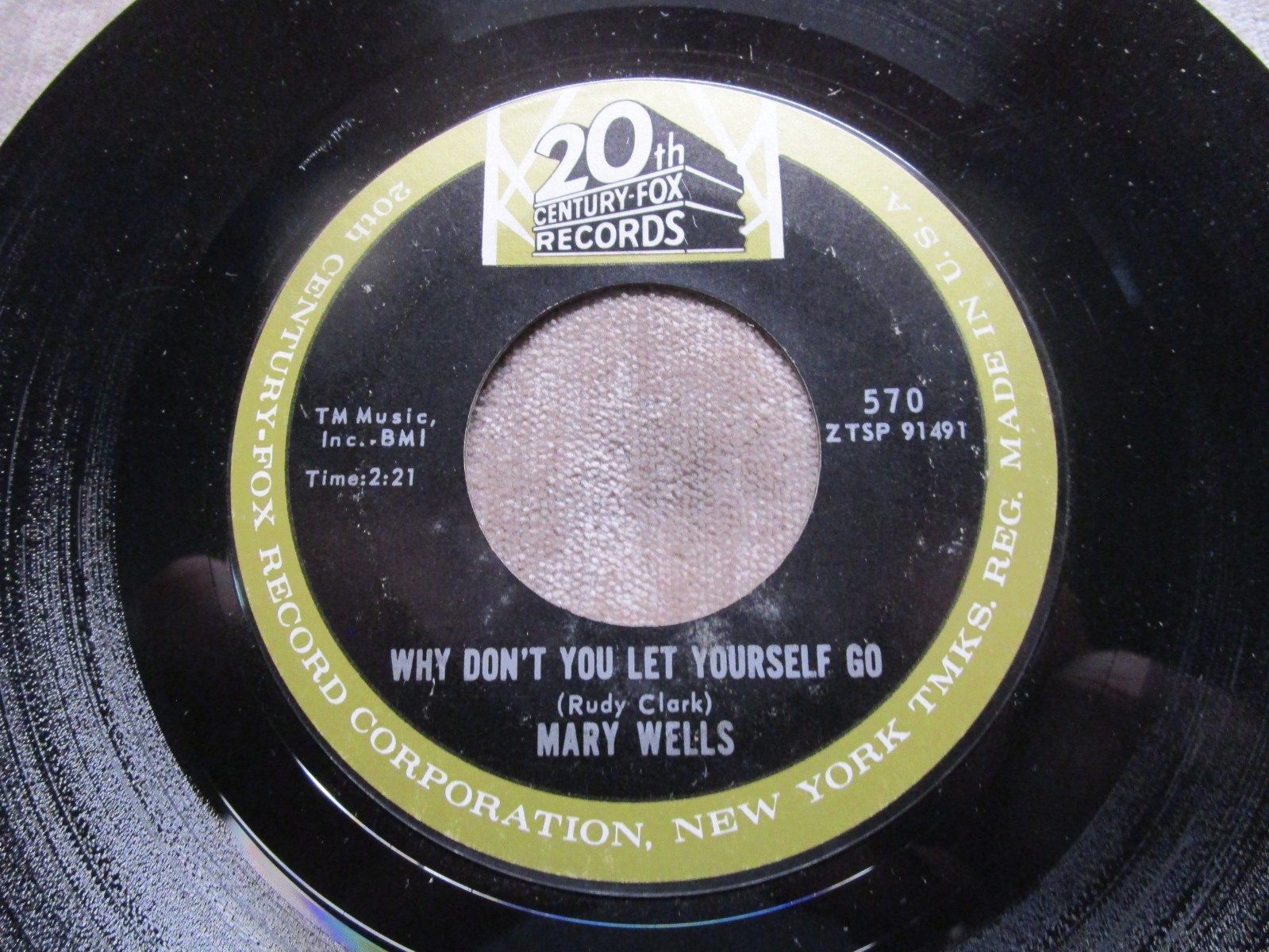 Mary Wells, Why Don't You Let Yourself Go / Never Never Leave Me