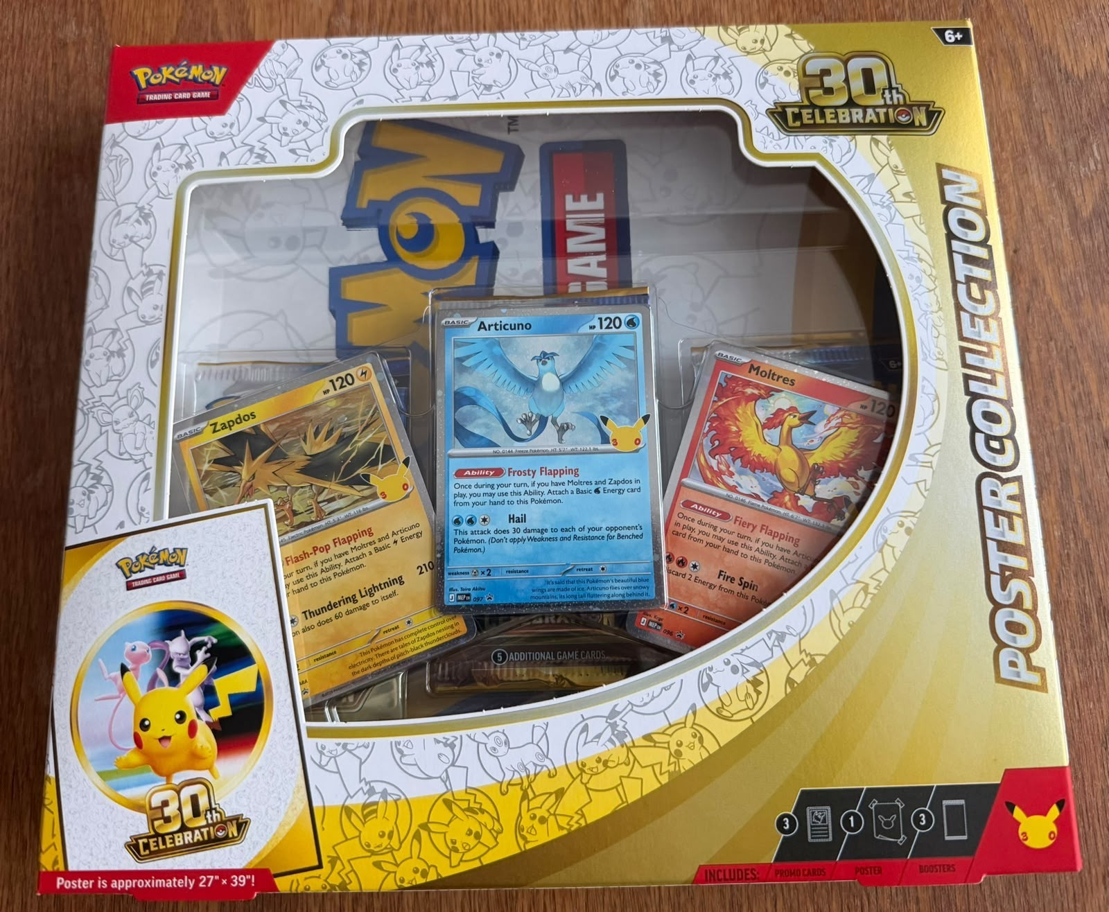 Pokémon TCG 30th Anniversary Poster Collection Box Factory Sealed Brand New