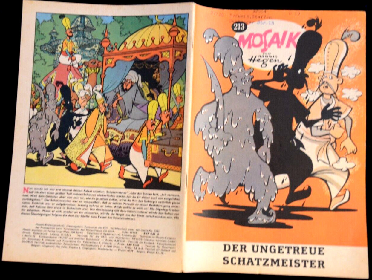 Originale MOSAIK Hannes Hegen Nr. 213 Il Traditore Tesoriere DDR
