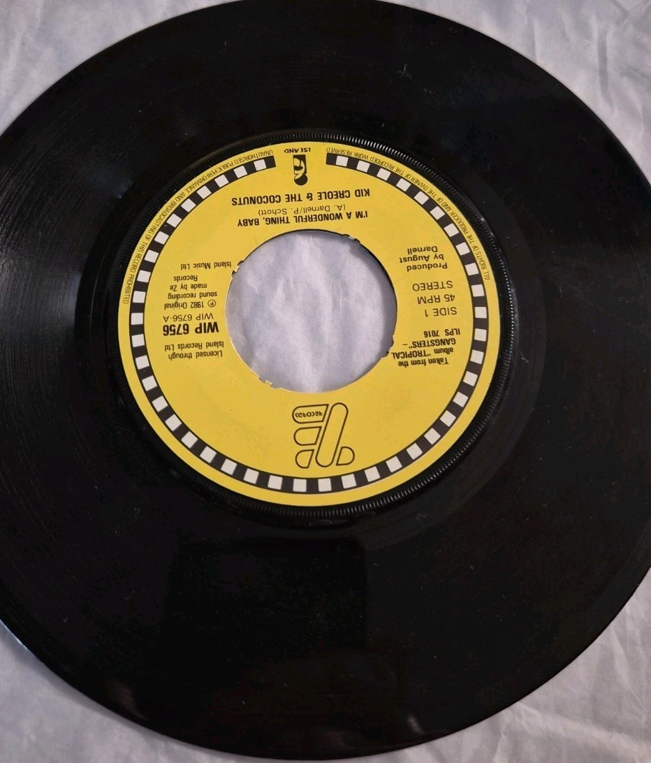 Kid Creole & The Coconuts I'm A Wonderful Thing Baby 7 Inch Vinyl Single...