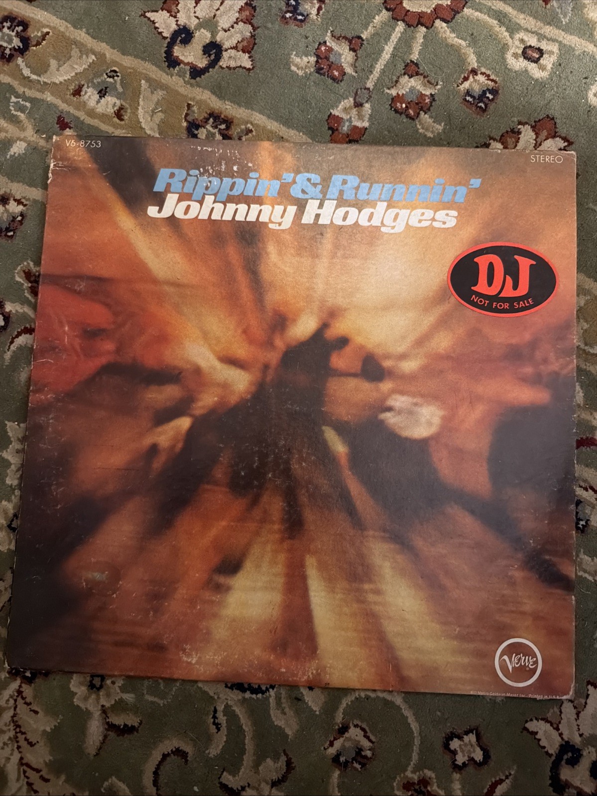 JOHNNY HODGES RIPPIN AND RUNNING LP VG US VERVE VINYL JAZZ SOUL 1969 Disc Jockey