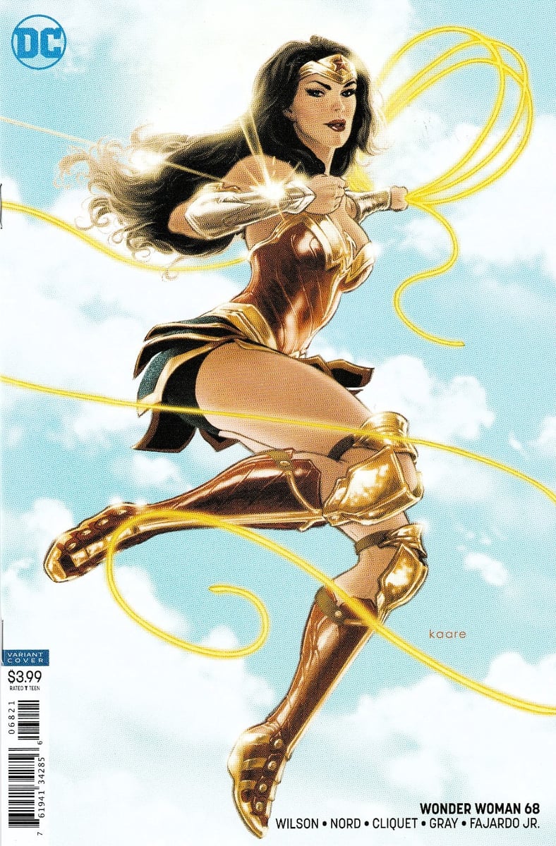 WONDER WOMAN #68 (2016) WILSON / MERINO ~ VARIANTE KAARE ANDREWS ~ NON LETTO QUASI NUOVO
