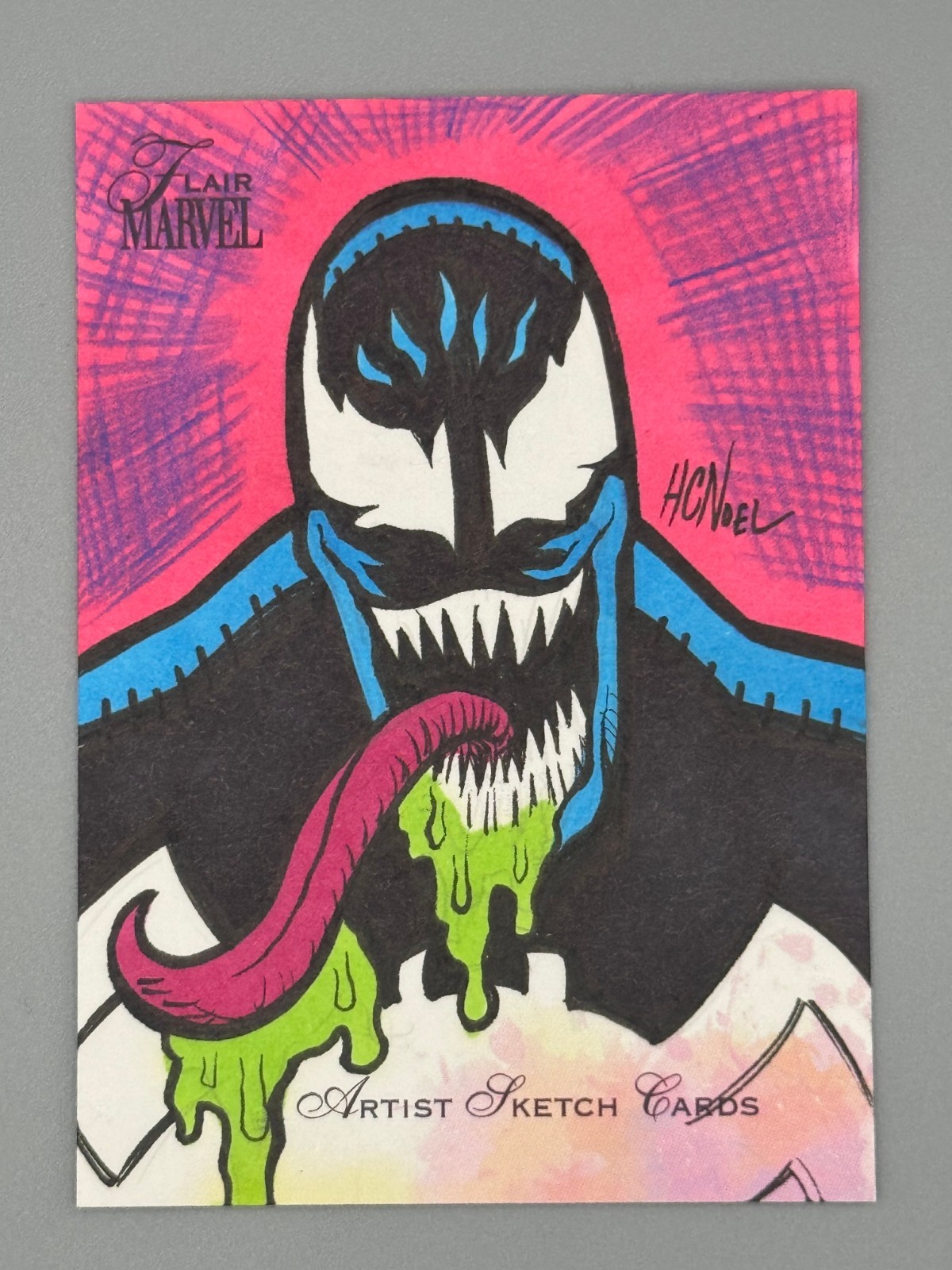 Upper Deck Marvel Flair 2023 Schizzo Artista Venom Howie Noel MF56 1/1