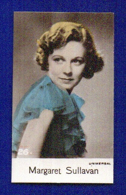 MARGARET SULLAVAN 1935 BRIDGEWATER piccole STELLE DEL CINEMA #26 NM/NM-MINT ANGOLI ACUTI
