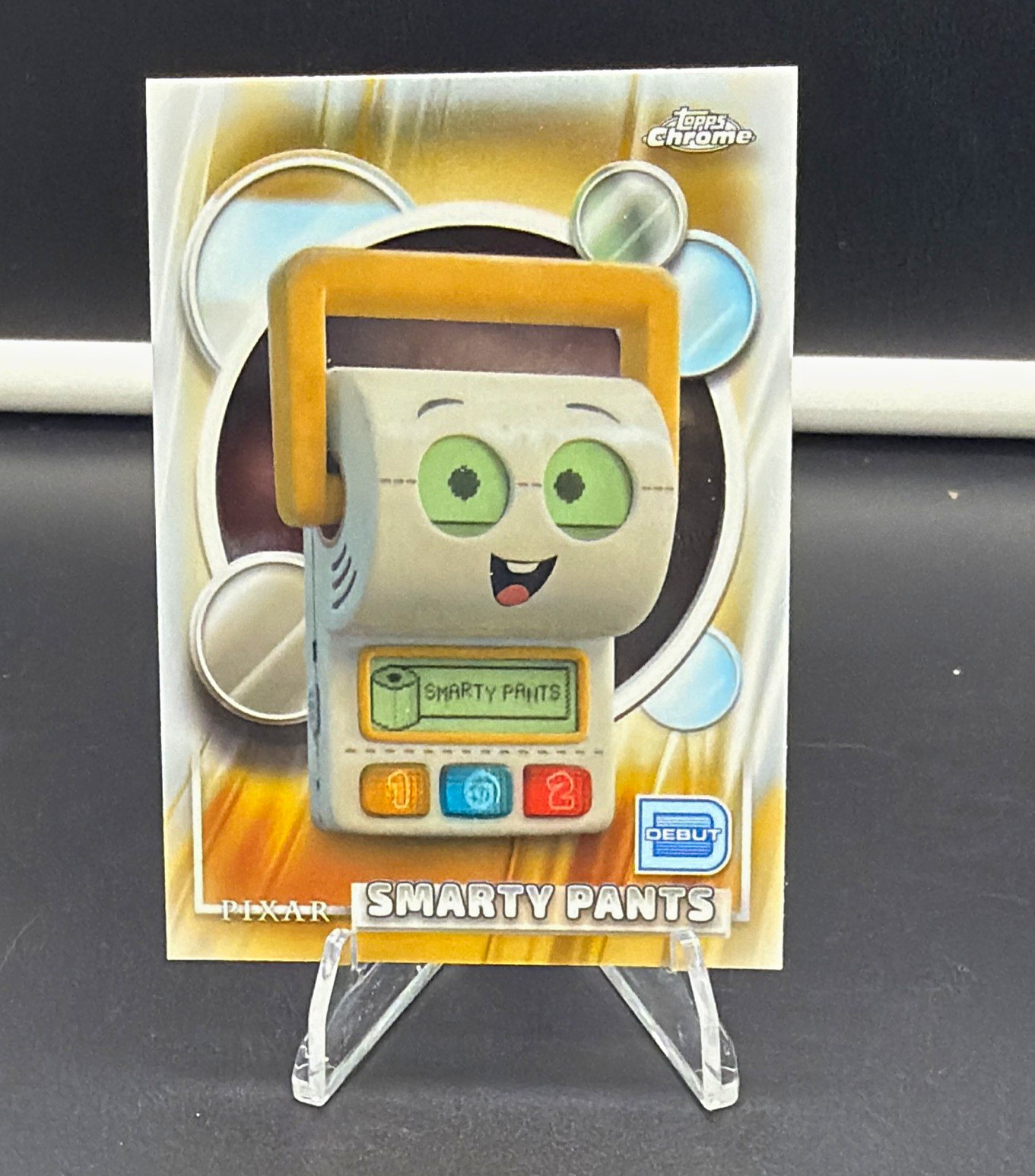 2026 Topps Chrome Pixar Smarty Pants #198 Debutto Non Sport Trading Card