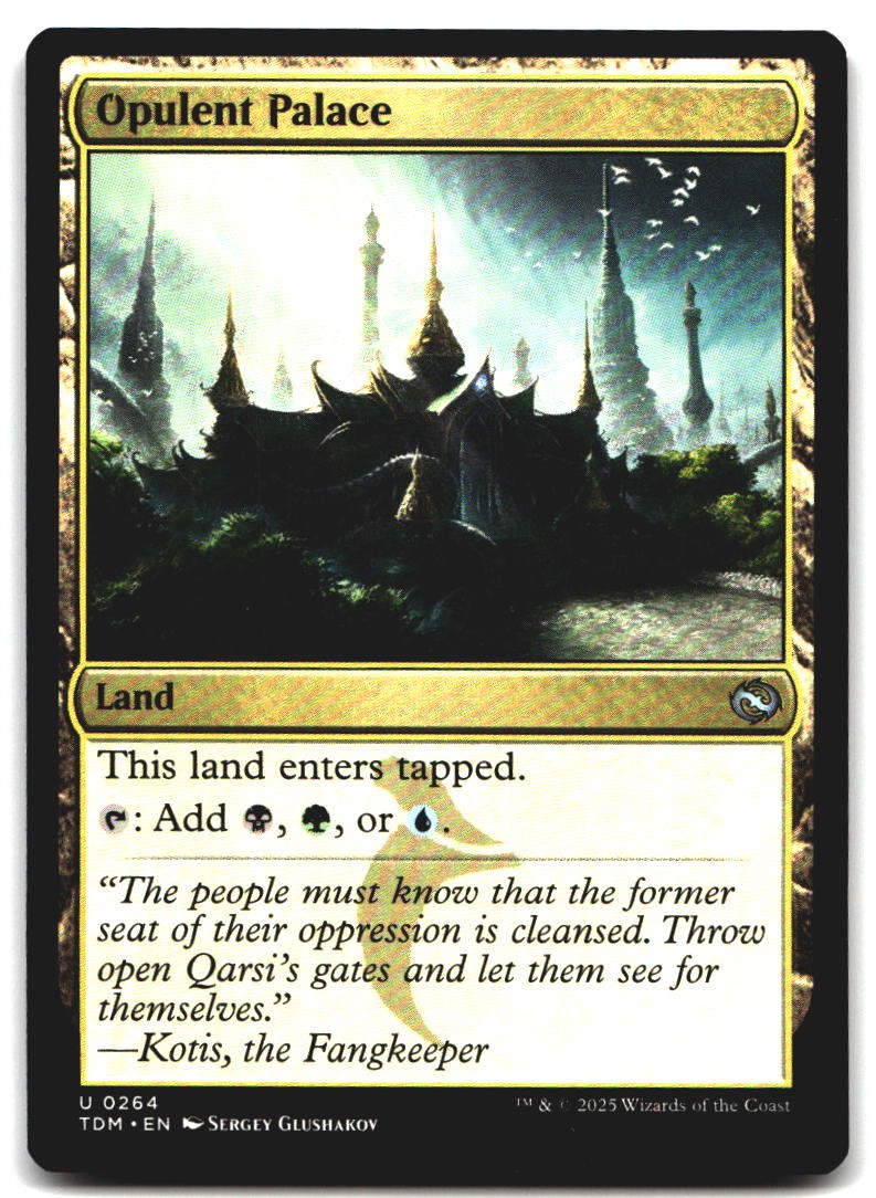 Opulent Palace 264 Tarkir: Dragonstorm U quasi nuovo Magic: The Gathering