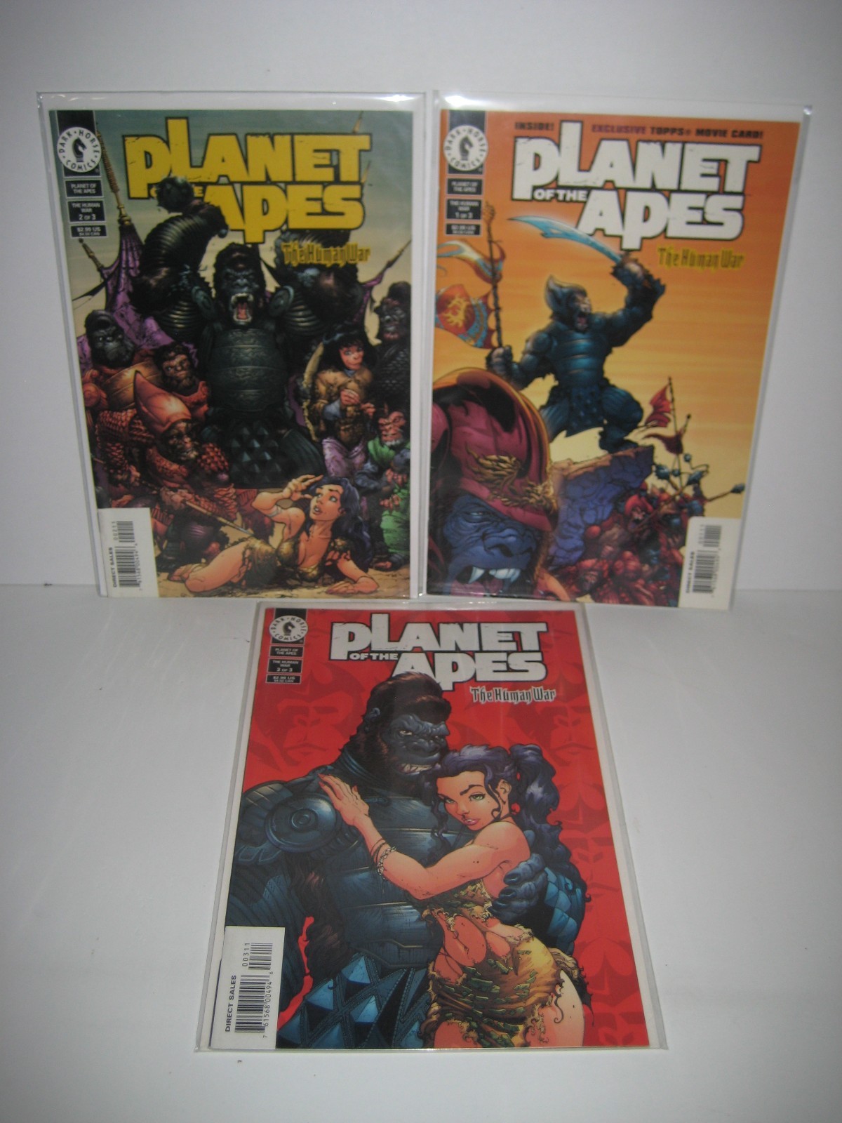 Planet Of The Apes The Human War 1 2 3 Campbell Covers 2001