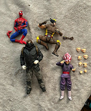 Marvel Spider-Man lotto misto 4 action figure sfuse con accessori