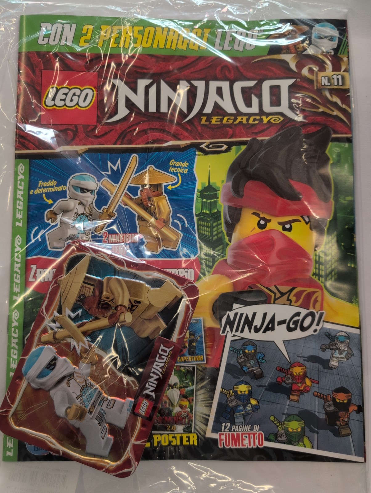 LEGO NINJAGO N.11 + TIN ZANE VS GUARDIA DEL TEMPIO NUOVO EDICOLA LUGLIO 2026    