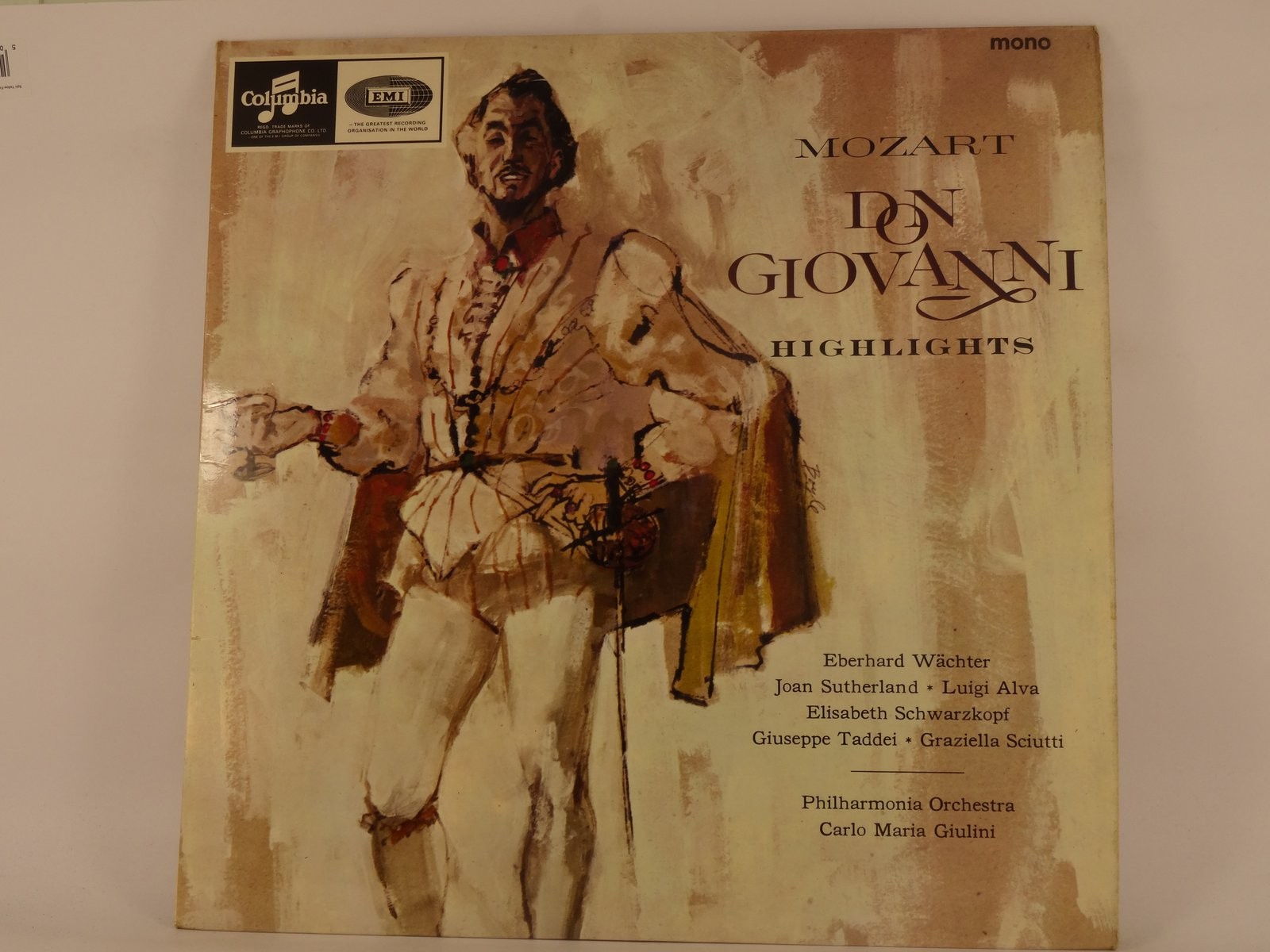CARLO MARIA GIULINI DON GIOVANI HIGHLIGHTS (432) LP COLUMBIA