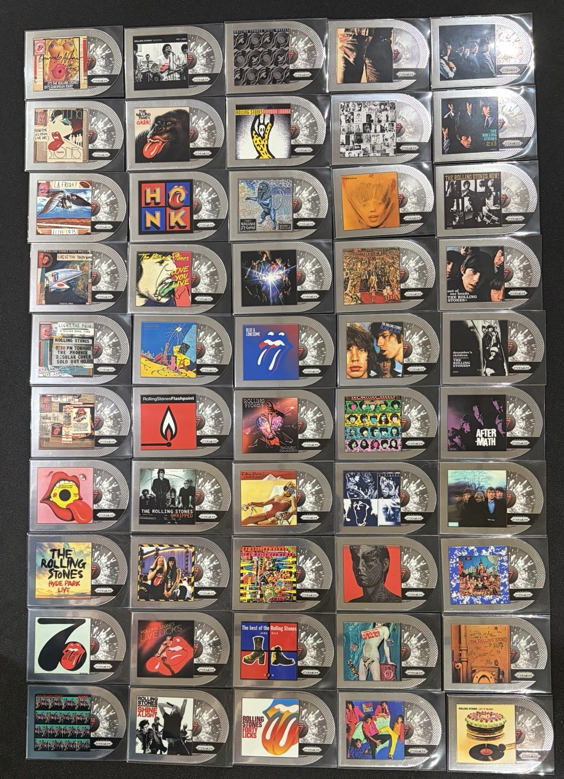 2025 Panini Prizm Rolling Stones Albums Inserts 50 Card Complete Basic Set Look