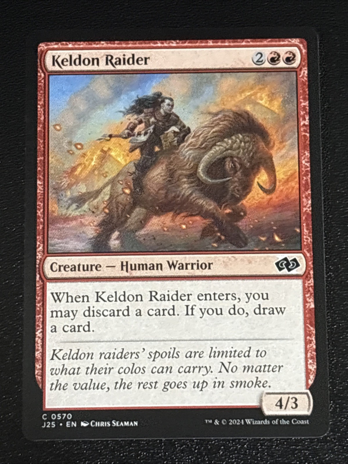 MTG Foundations Jumpstart Keldon Raider 0570 NM