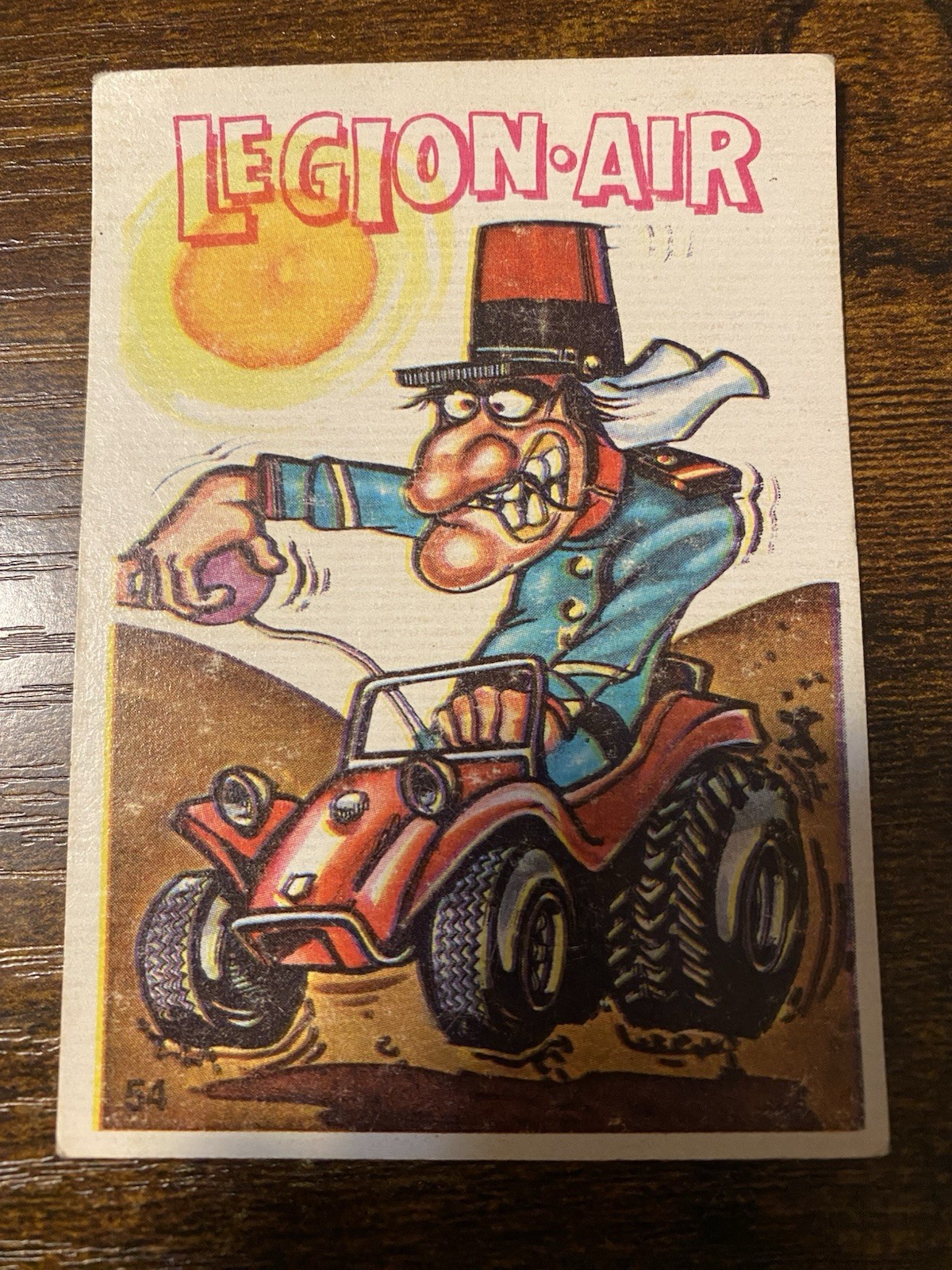 1970 Donruss Oddest Odd Rods Sticker #54 Legion-Air