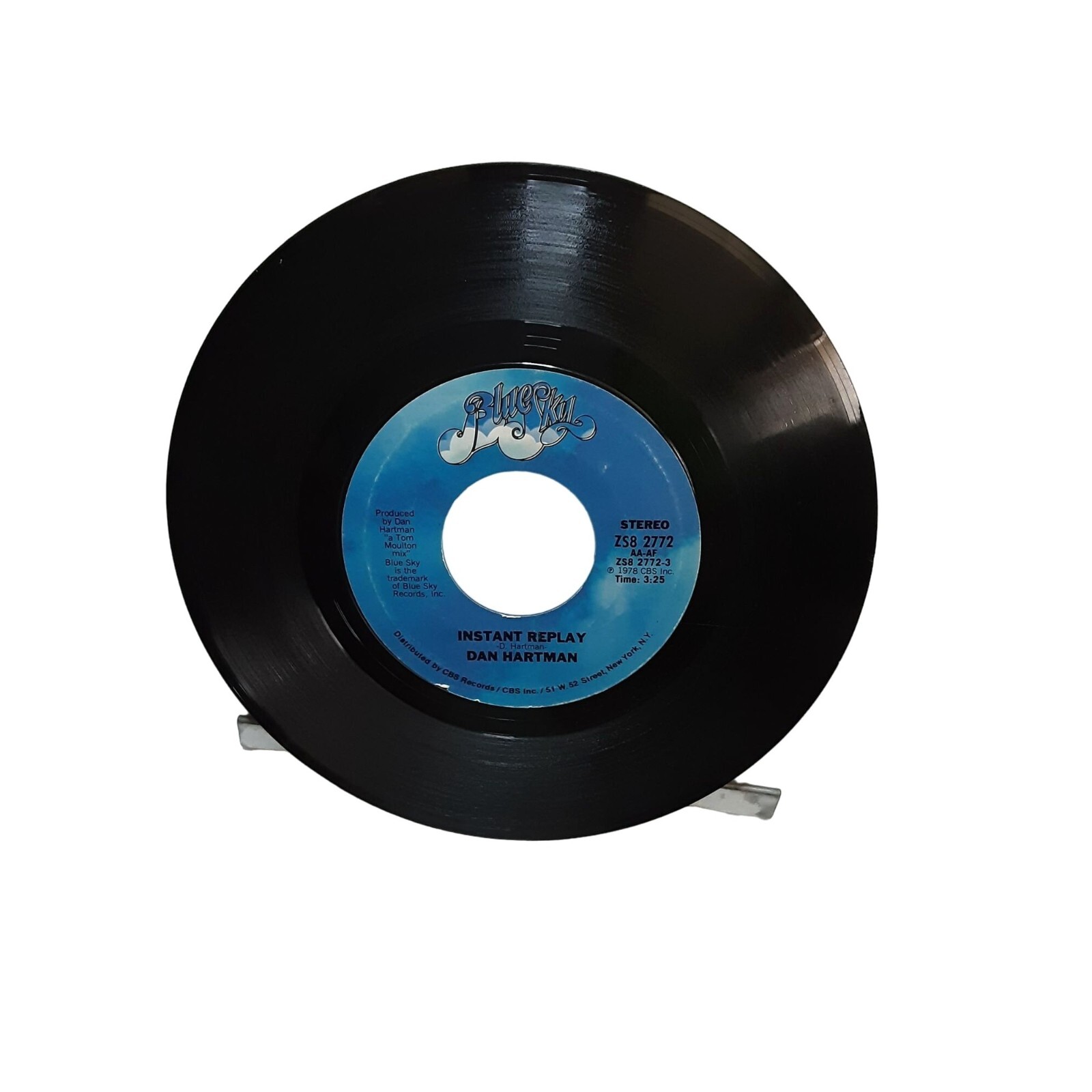 Dan Hartman 45 Record Instant Replay Blue Sky 1978