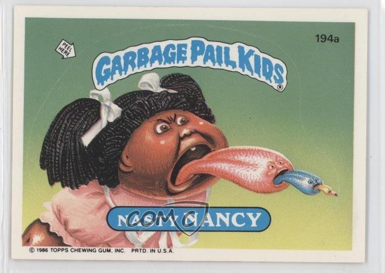 1986 Topps Garbage Pail Kids Series 5 Nasty Nancy #194a 1s7