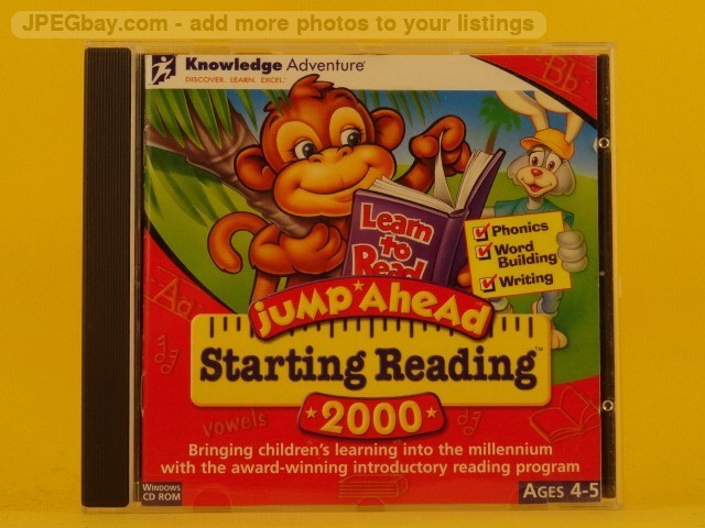 JUMP AHEAD STARTING READING 2000 LEARNING SOFTWARE (AGES 4 - 5) (T9) CD ROM KNOW