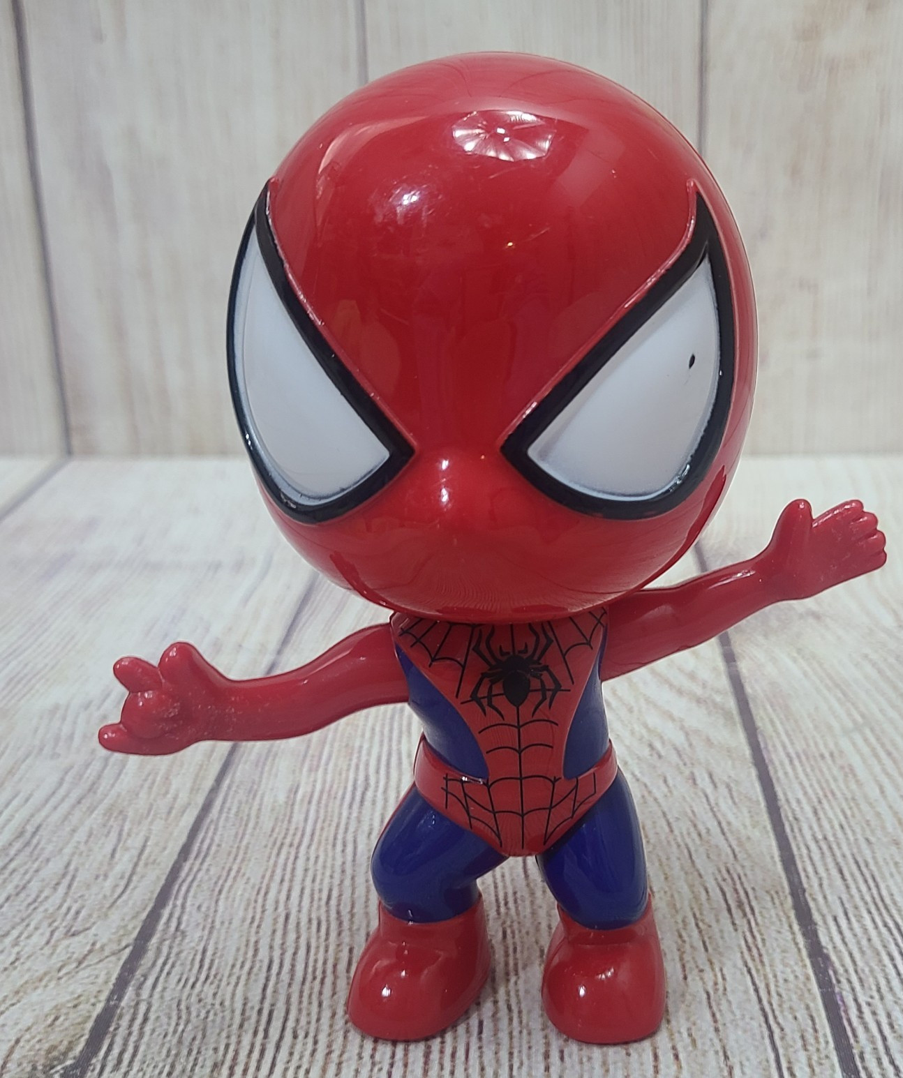 Modellino giocattolo Marvel Spiderman rosso blu nero plastica 5"