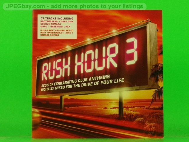 VARIOUS ARTISTS RUSH HOUR 3 (2xCD) (603) 20+ Track CD Album Picture Sleeve UNIVE