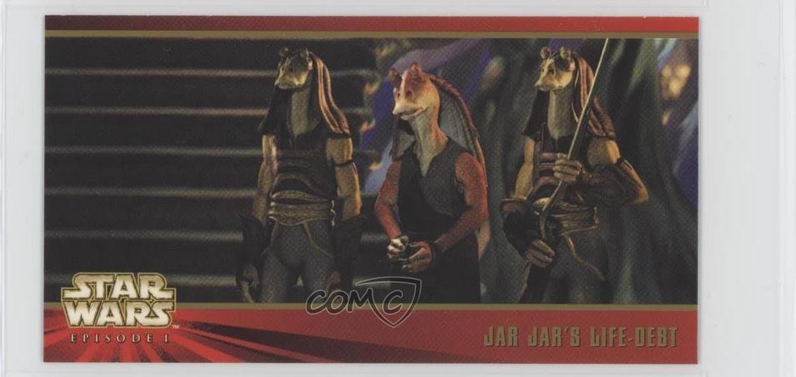 1999 Topps Star Wars Episodio 1 Widevision Serie 1 Barattolo Barattolo Vita-Debito #11 0u7