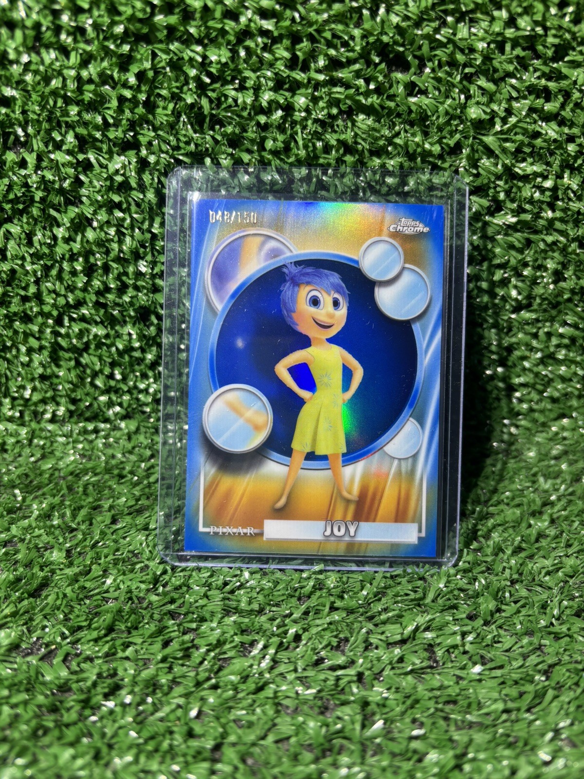 2026 Topps Chrome Disney #171 Joy rifrattore blu /150