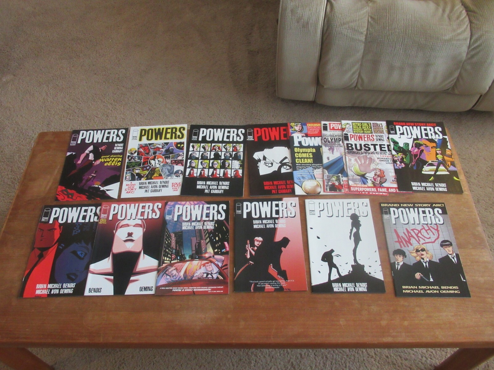 POWERS #7 - 21 HIGH GRADE 14 COMICS BRIAN MICHAEL BENDIS MICHAEL AVON OEMING