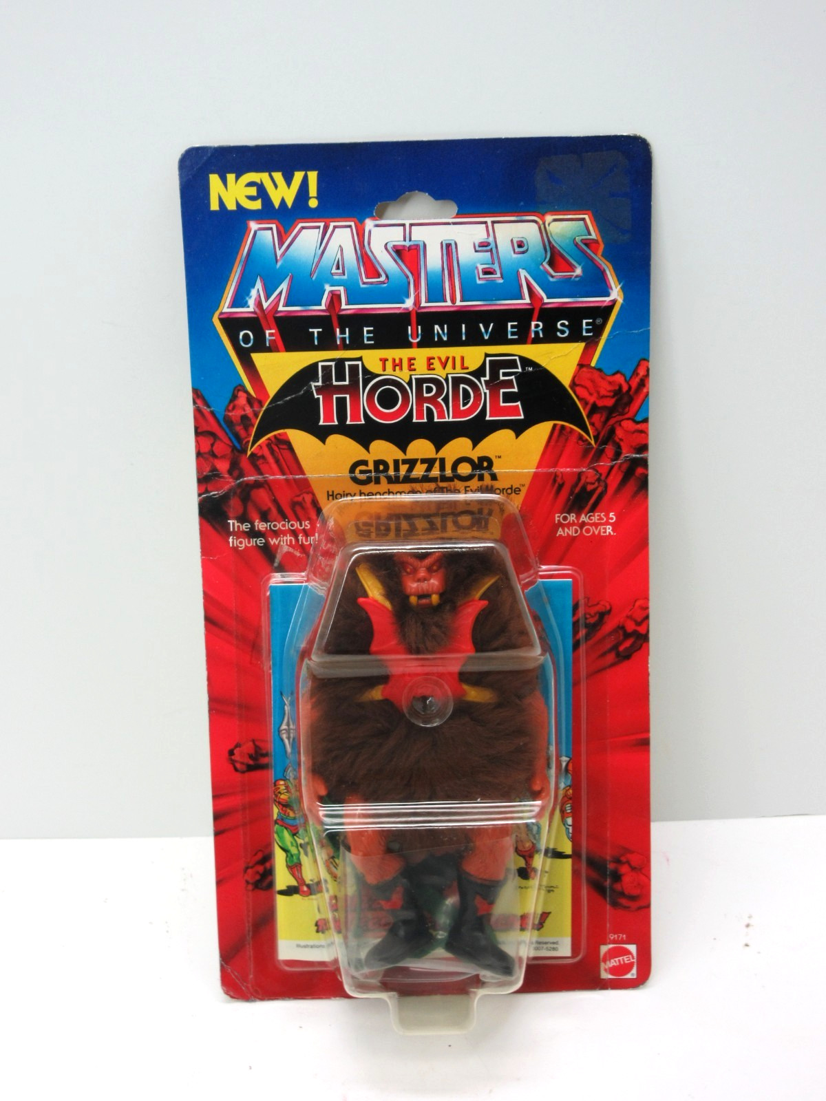 MOTU, Vintage, GRIZZLOR,Masters of the Universe,MOC,Sigillato,Figura,He-Man