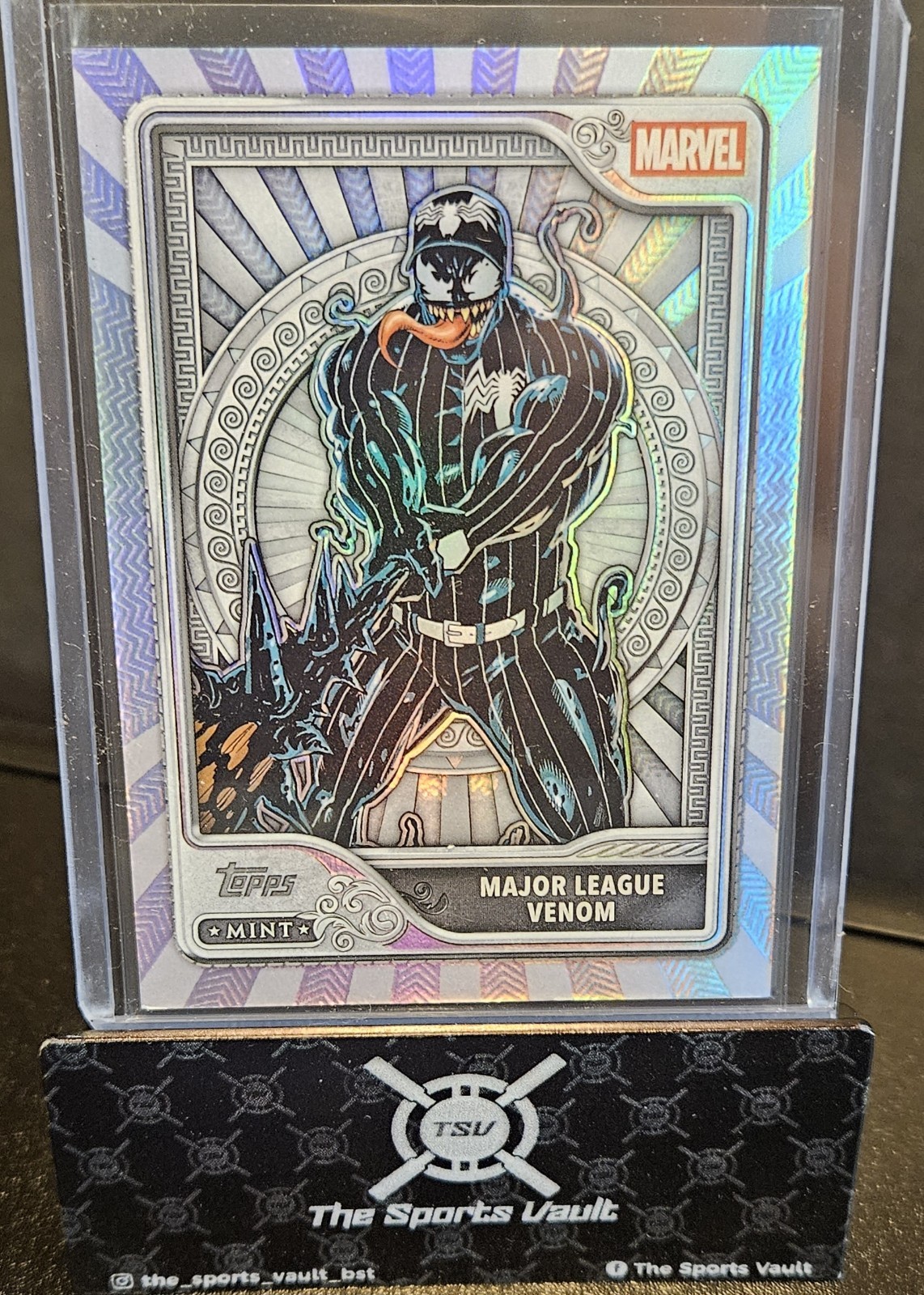 MAJOR LEAGUE VENOM 💥 2026 Topps come nuovo Marvel Silver Tier