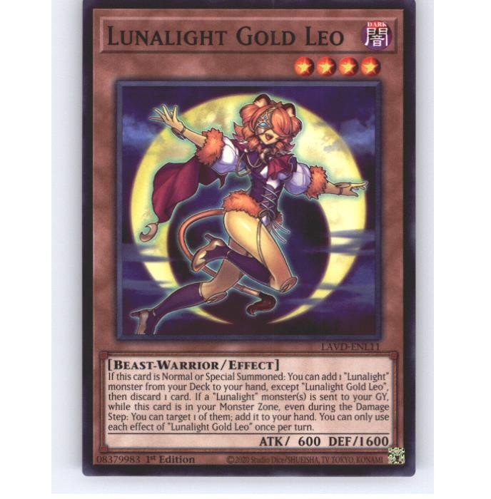 Lunalight Gold Leo LAVD-ENL11 Legendary Arc-V Decks Yu-Gi-Oh 1st Edition NM
