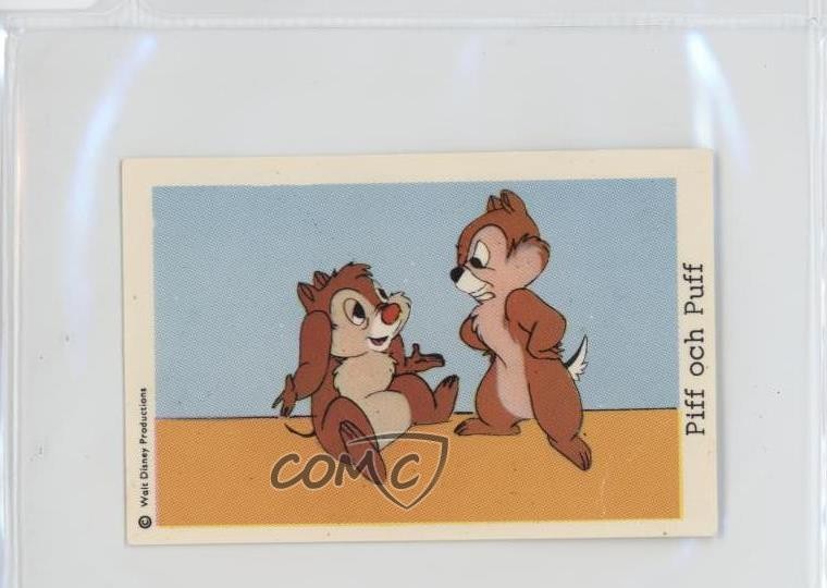 1966 Dutch Gum Disney Unnumbered Copyright at Top Chip Dale 0i4g