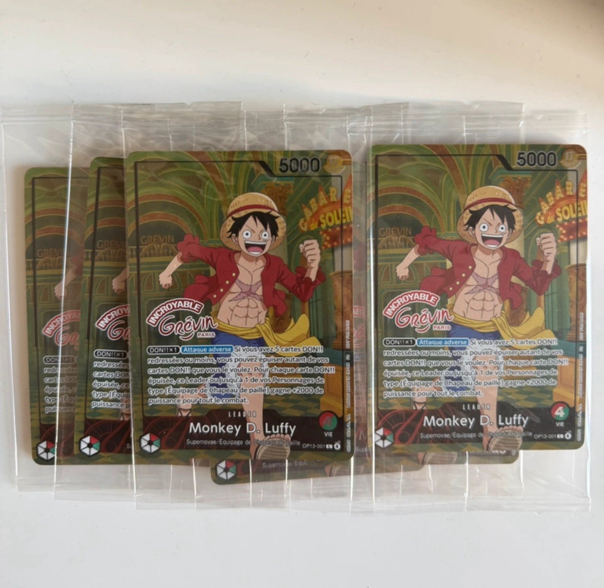 TCG One Piece Card - Monkey D. Luffy OP13-001 - Musée Grévin Paris Exclusive