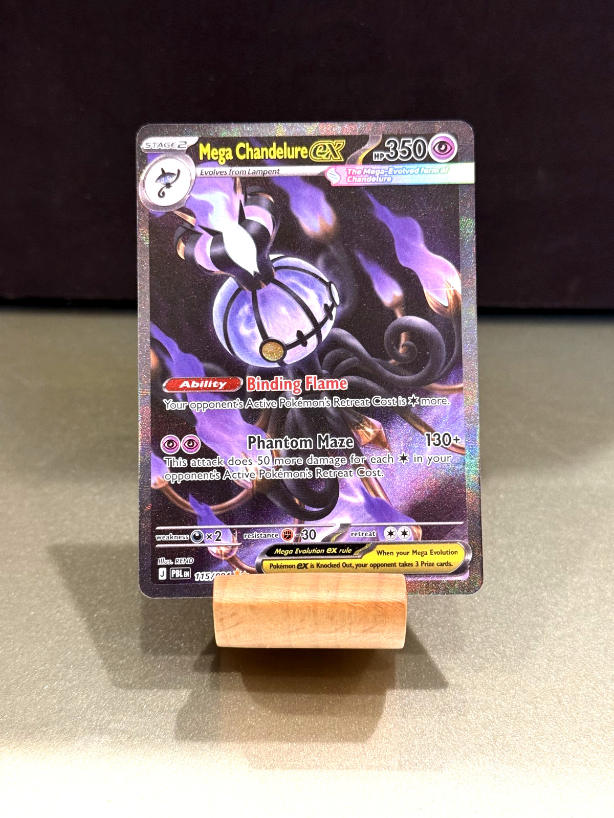 Mega Chandelure EX 115/084 Pitch Nero SIR